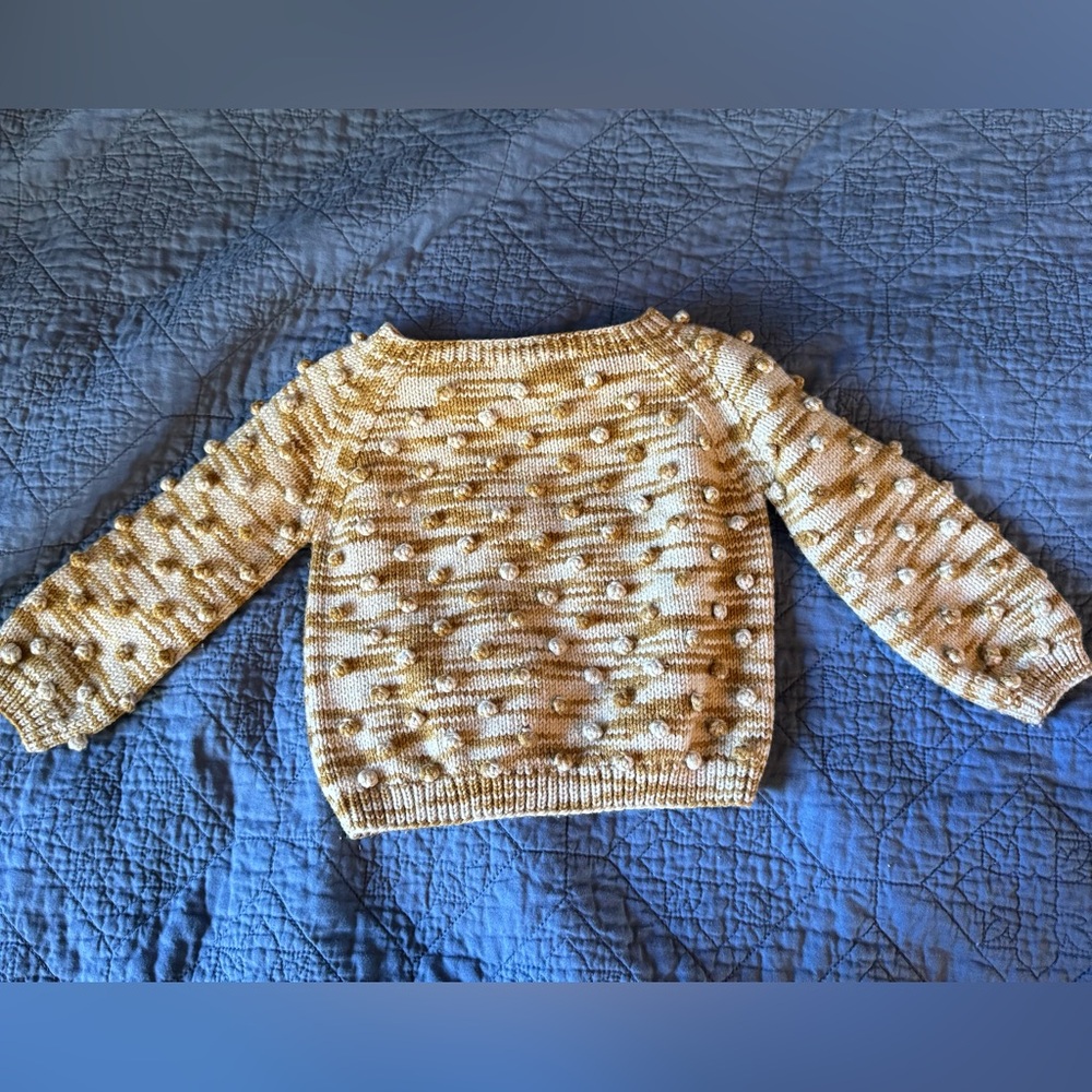 Misha and Puff Bronze Space Dye Popcorn Pullover Sweater